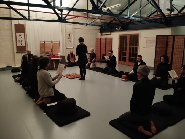 Image of service at Liverpool zendo