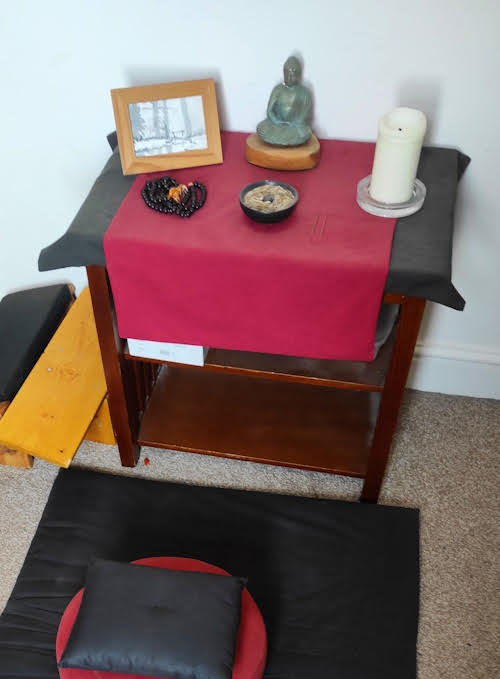 A picture of a home altar